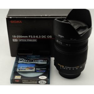 二手 sigma  18-250mm F3.5-5.6 DC OS HSM 天涯鏡。
